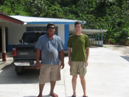 With Pita Ili (American Samoa Department of Marine and Wildlife Resources), Ofu, 2009