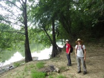 Alec (UA, now Duquesne) and Josh (UA) at Little River NWR, Oklahoma
